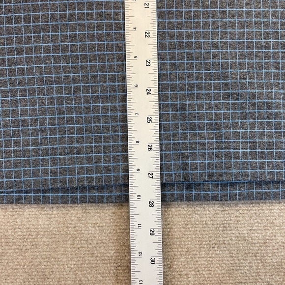 FootJoy FJ 1857 Polo Shirt Mens Large Gray Blue Check S/S Cotton Coolmax Stretch - Picture 6 of 8